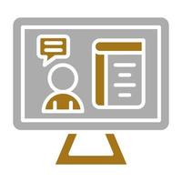 Live Lecture Vector Icon Style