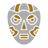 African Mask Vector Icon Style