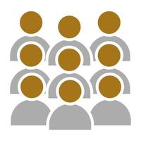 Large Group Vector Icon Style