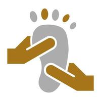 Foot Massage Vector Icon Style