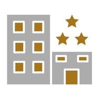 3 Star Hotel Vector Icon Style