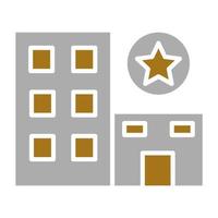 1 Star Hotel Vector Icon Style