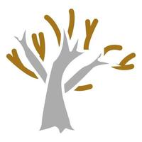 Dry Tree Vector Icon Style