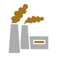 Chimney Pollution Vector Icon Style