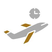 Delayed Flight Vector Icon Style