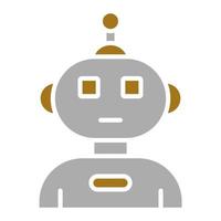 Humanoid Robot Vector Icon Style