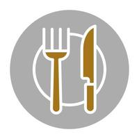 Dinner Vector Icon Style