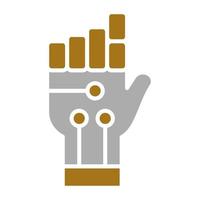 Robot Hand Vector Icon Style