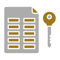 Asymmetric Keys Vector Icon Style