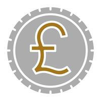 British Pound Vector Icon Style