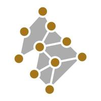 Neural Network Vector Icon Style