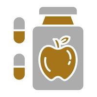 Dietary Food Supplements Vector Icon Style