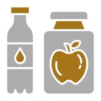 Functional Food Beverage Vector Icon Style