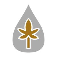 Hemp Oil Vector Icon Style