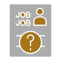 Job Vacancy Vector Icon Style