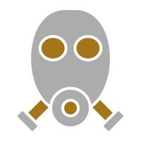 Gas Mask Vector Icon Style