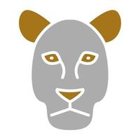 Mountain Lion Vector Icon Style