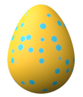 3d påsk ägg isolerat på transparent bakgrund png fil.