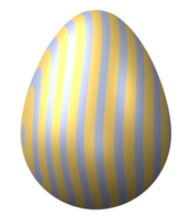 3d Pasqua uovo isolato su trasparente sfondo png file.