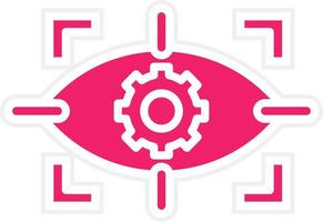 Eye Scanner Vector Icon Style