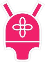 Baby Carrier Vector Icon Style