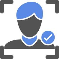 Face Detection Vector Icon Style