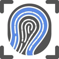 Biometric Vector Icon Style