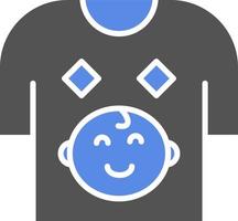 Baby Shirt Vector Icon Style