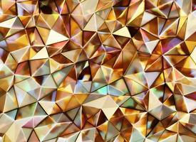 Luxury Abstract Realistic Crystals Texture with Prism Spectrum Caustic Reflection Close Up Background 3D rendering photo