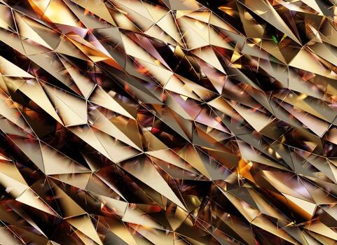Luxury Abstract Realistic Crystals Texture with Prism Spectrum Caustic Reflection Close Up Background 3D rendering photo