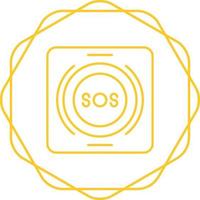 Emergency Button Vector Icon