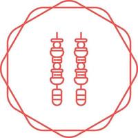 Skewer Vector Icon