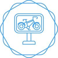 icono de vector de carril bici