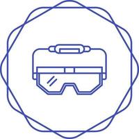 icono de vector de gafas de laboratorio