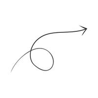 Abstract sketch of the arrow vector