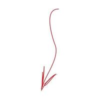 Abstract sketch of the arrow vector