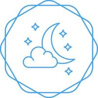 Starry Night Vector Icon