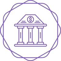 Bank Building Vector Icon