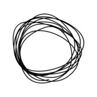 Circle drawing the sketch vector