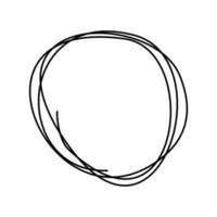 Circle drawing the sketch vector