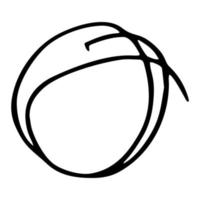 Circle drawing the sketch vector