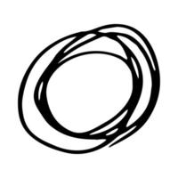 Circle drawing the sketch vector