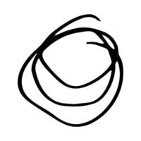 Circle drawing the sketch vector