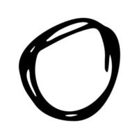 Circle drawing the sketch vector