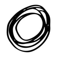 Circle drawing the sketch vector