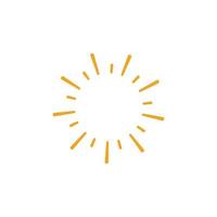 Sun Vector illustration Icon