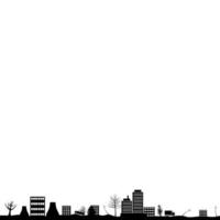 Silhouette of the urban landscape vector