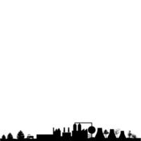 Silhouette of the urban landscape vector