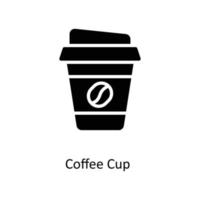 Coffee Cup Vector Solid Icons. Simple stock illustration stock