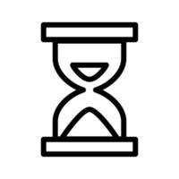 reloj de arena línea icono vector ilustración gráfico diseño foto